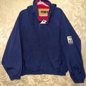 Nautica Dark Blue Hooded Windbreaker